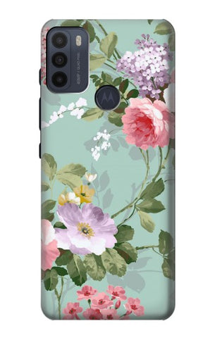 Motorola Moto G50 Hard Case Flower Floral Art Painting
