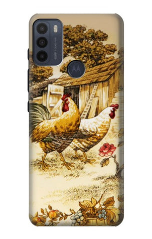 Motorola Moto G50 Hard Case French Country Chicken