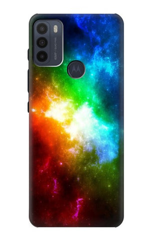 Motorola Moto G50 Hard Case Colorful Rainbow Space Galaxy