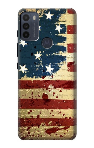 Motorola Moto G50 Hard Case Old American Flag