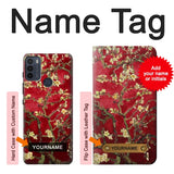 Motorola Moto G50 Hard Case Red Blossoming Almond Tree Van Gogh with custom name