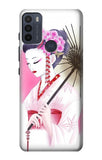 Motorola Moto G50 Hard Case Devushka Geisha Kimono