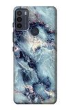 Motorola Moto G50 Hard Case Blue Marble Texture