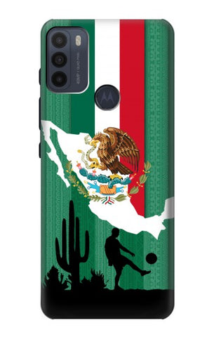 Motorola Moto G50 Hard Case Mexico Football Flag