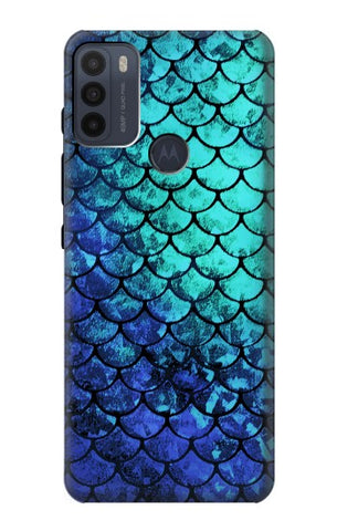 Motorola Moto G50 Hard Case Green Mermaid Fish Scale