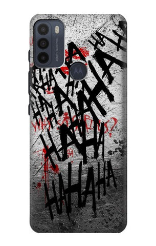 Motorola Moto G50 Hard Case Joker Hahaha Blood Splash