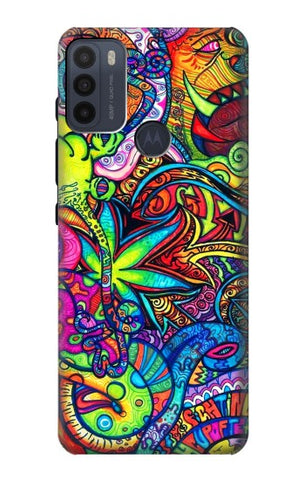 Motorola Moto G50 Hard Case Colorful Art Pattern