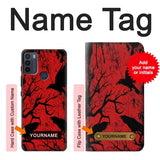 Motorola Moto G50 Hard Case Crow Black Tree with custom name