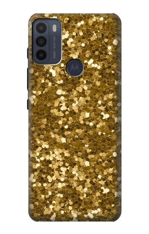 Motorola Moto G50 Hard Case Gold Glitter Graphic Print