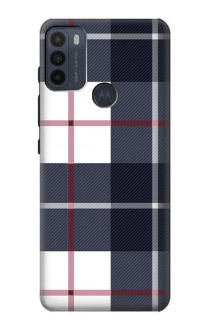 Motorola Moto G50 Hard Case Plaid Fabric Pattern