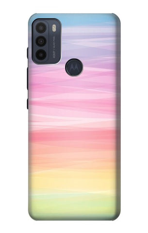 Motorola Moto G50 Hard Case Colorful Rainbow Pastel