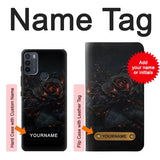 Motorola Moto G50 Hard Case Burned Rose with custom name