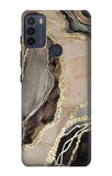 Motorola Moto G50 Hard Case Marble Gold Graphic Printed