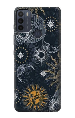 Motorola Moto G50 Hard Case Moon and Sun