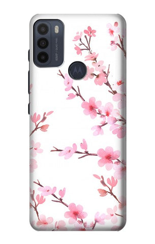 Motorola Moto G50 Hard Case Pink Cherry Blossom Spring Flower