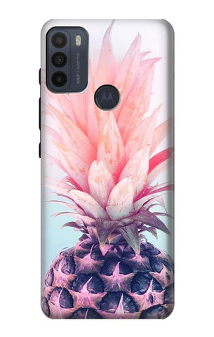 Motorola Moto G50 Hard Case Pink Pineapple