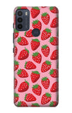 Motorola Moto G50 Hard Case Strawberry Pattern