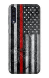 Samsung Galaxy A50, A50s Hard Case Firefighter Thin Red Line American Flag