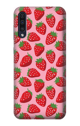 Samsung Galaxy A50, A50s Hard Case Strawberry Pattern