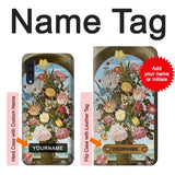 Samsung Galaxy A50, A50s Hard Case Vase of Flowers with custom name