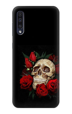 Samsung Galaxy A50, A50s Hard Case Dark Gothic Goth Skull Roses