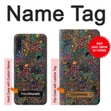 Samsung Galaxy A50, A50s Hard Case Psychedelic Art with custom name