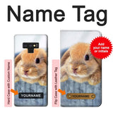 Samsung Galaxy Note9 Hard Case Cute Rabbit with custom name