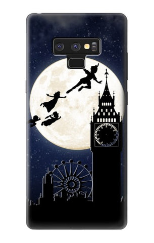 Samsung Galaxy Note9 Hard Case Peter Pan Fly Fullmoon Night