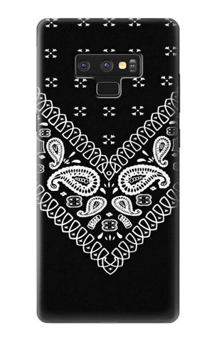 Samsung Galaxy Note9 Hard Case Bandana Black Pattern