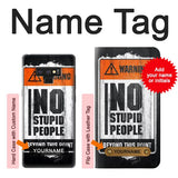 Samsung Galaxy Note9 Hard Case No Stupid People with custom name