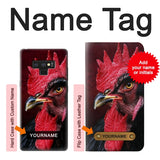 Samsung Galaxy Note9 Hard Case Chicken Rooster with custom name