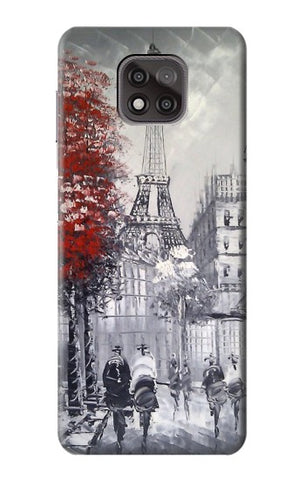 Motorola Moto G Power (2021) Hard Case Eiffel Painting of Paris