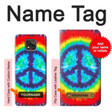 Motorola Moto G Power (2021) Hard Case Tie Dye Peace with custom name