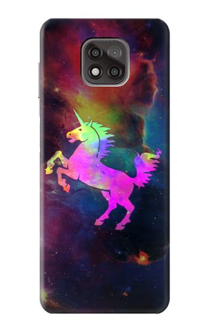 Motorola Moto G Power (2021) Hard Case Rainbow Unicorn Nebula Space