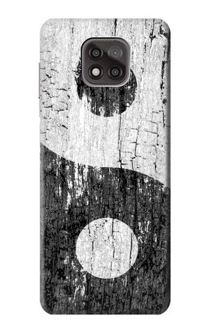 Motorola Moto G Power (2021) Hard Case Yin Yang Wood