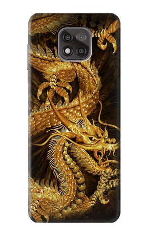 Motorola Moto G Power (2021) Hard Case Chinese Gold Dragon Printed