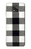 Motorola Moto G Power (2021) Hard Case Black and White Buffalo Check Pattern