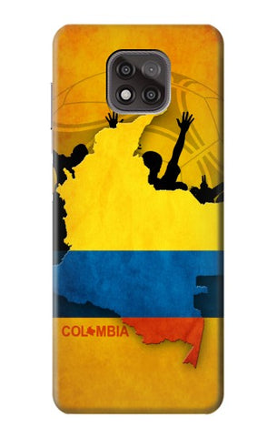 Motorola Moto G Power (2021) Hard Case Colombia Football Flag