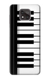 Motorola Moto G Power (2021) Hard Case Black and White Piano Keyboard