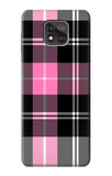 Motorola Moto G Power (2021) Hard Case Pink Plaid Pattern