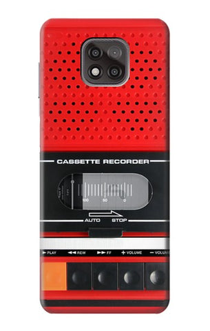 Motorola Moto G Power (2021) Hard Case Red Cassette Recorder Graphic