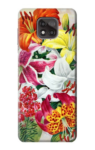 Motorola Moto G Power (2021) Hard Case Retro Art Flowers