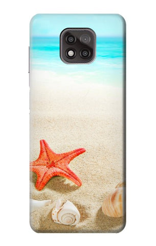 Motorola Moto G Power (2021) Hard Case Sea Shells Starfish Beach