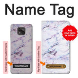 Motorola Moto G Power (2021) Hard Case Seamless Pink Marble with custom name