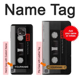 Motorola Moto G Power (2021) Hard Case Vintage Cassette Tape with custom name