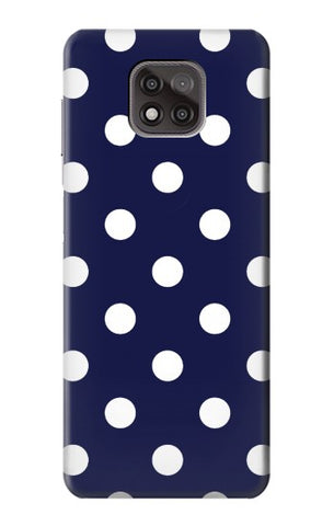 Motorola Moto G Power (2021) Hard Case Blue Polka Dot