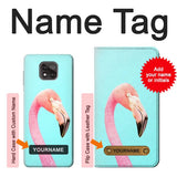 Motorola Moto G Power (2021) Hard Case Pink Flamingo with custom name