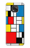Motorola Moto G Power (2021) Hard Case Piet Mondrian Line Art Composition