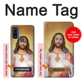Motorola G Pure Hard Case Jesus with custom name
