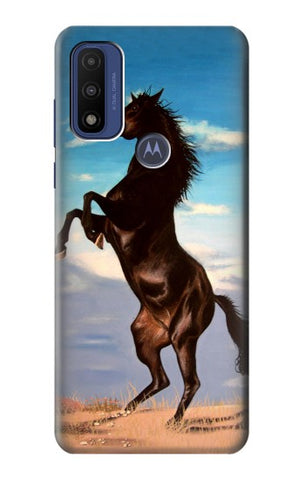 Motorola G Pure Hard Case Wild Black Horse